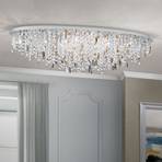 Crystalriver ceiling lamp crystal elements, chrome