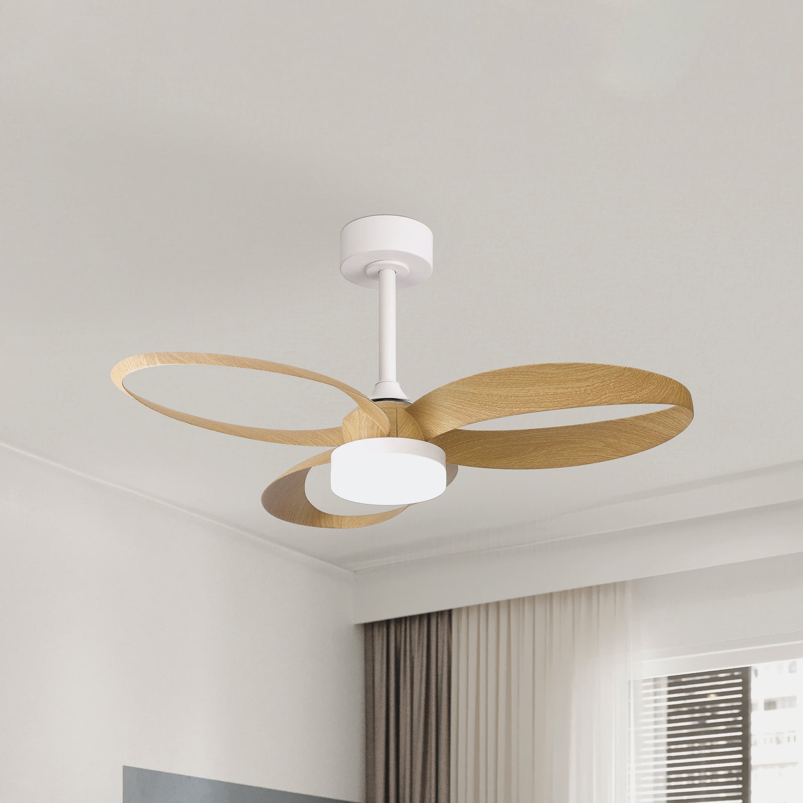 LED plafondventilator Infinity houtlook DC, stil - Mantra LED plafondventilator Infinity houtlook DC, stil - Mantra