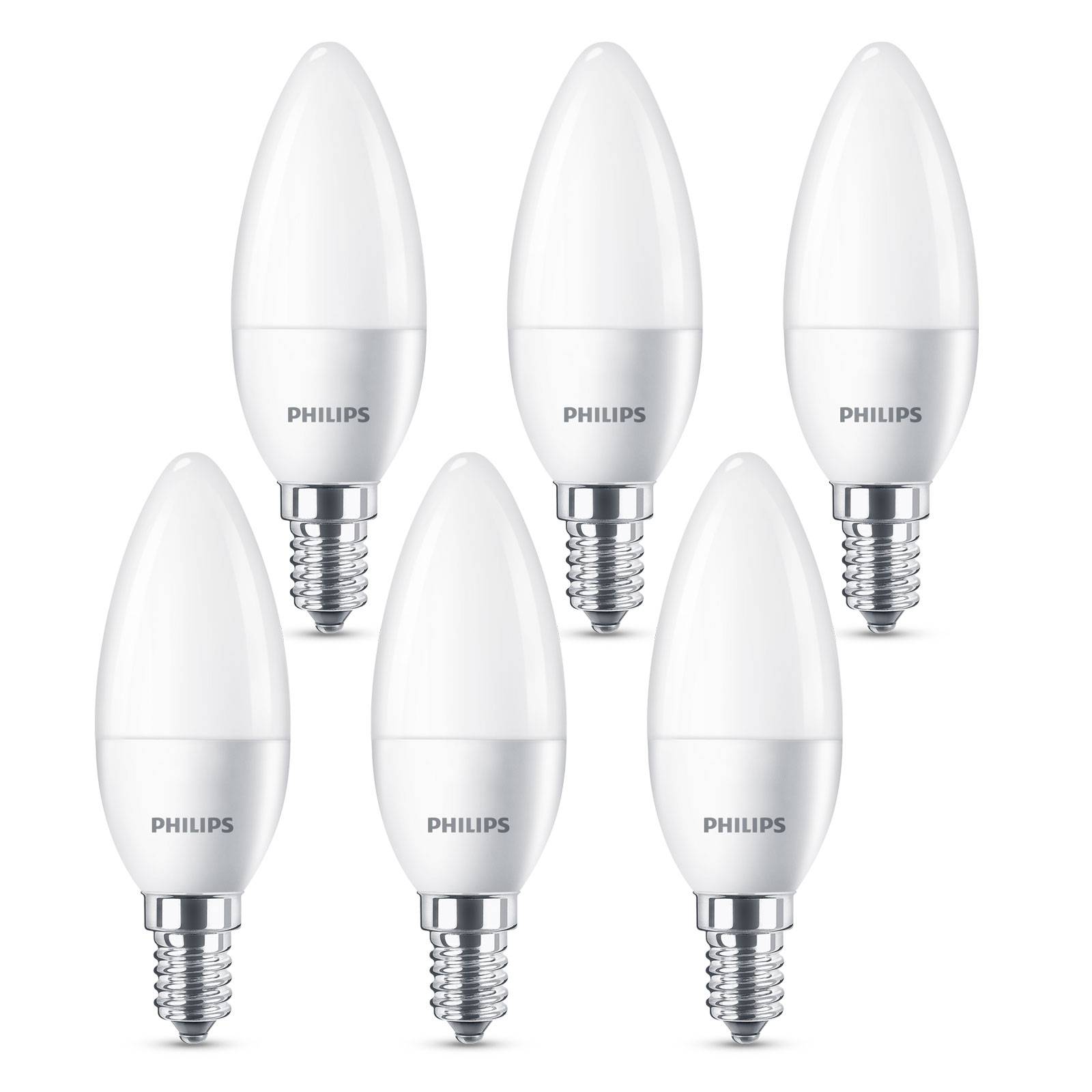 Philips LEDLampe E14 B35 5,5W matt 6erPack kaufen Lampenwelt.ch