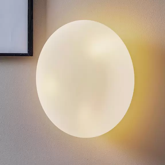 Lampenwelt Artemide Itka Glas-Wandleuchte IP65 Ø 35 cm