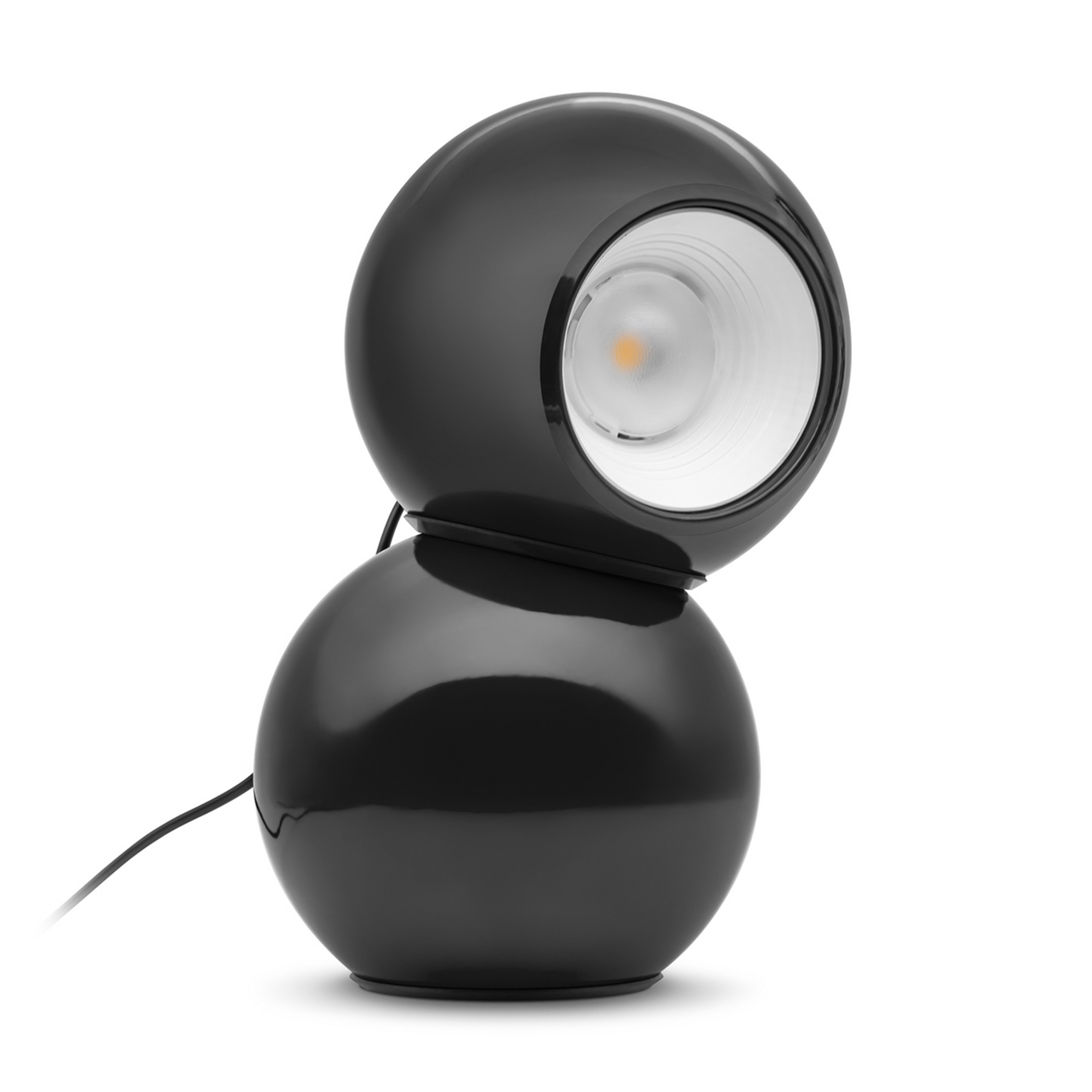 Lámpara de mesa LED Gravitino, negra, altura 24,9 cm - Stilnovo