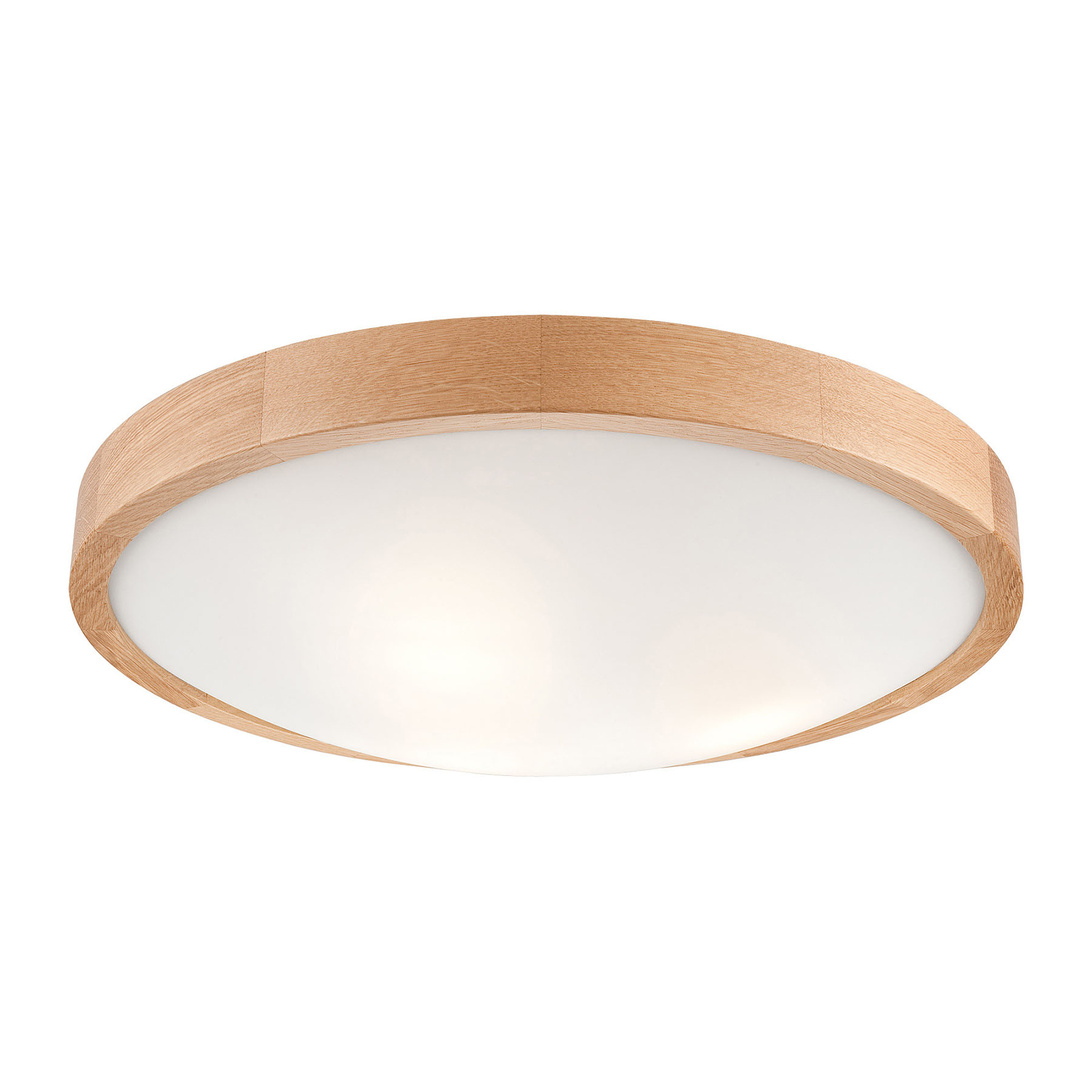 Plafonnier Zeus en bois, chêne, Ø 47 cm