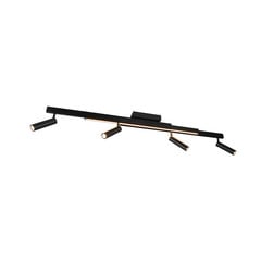 Zeno LED laevalgusti, 4 spotti, matt must, metall