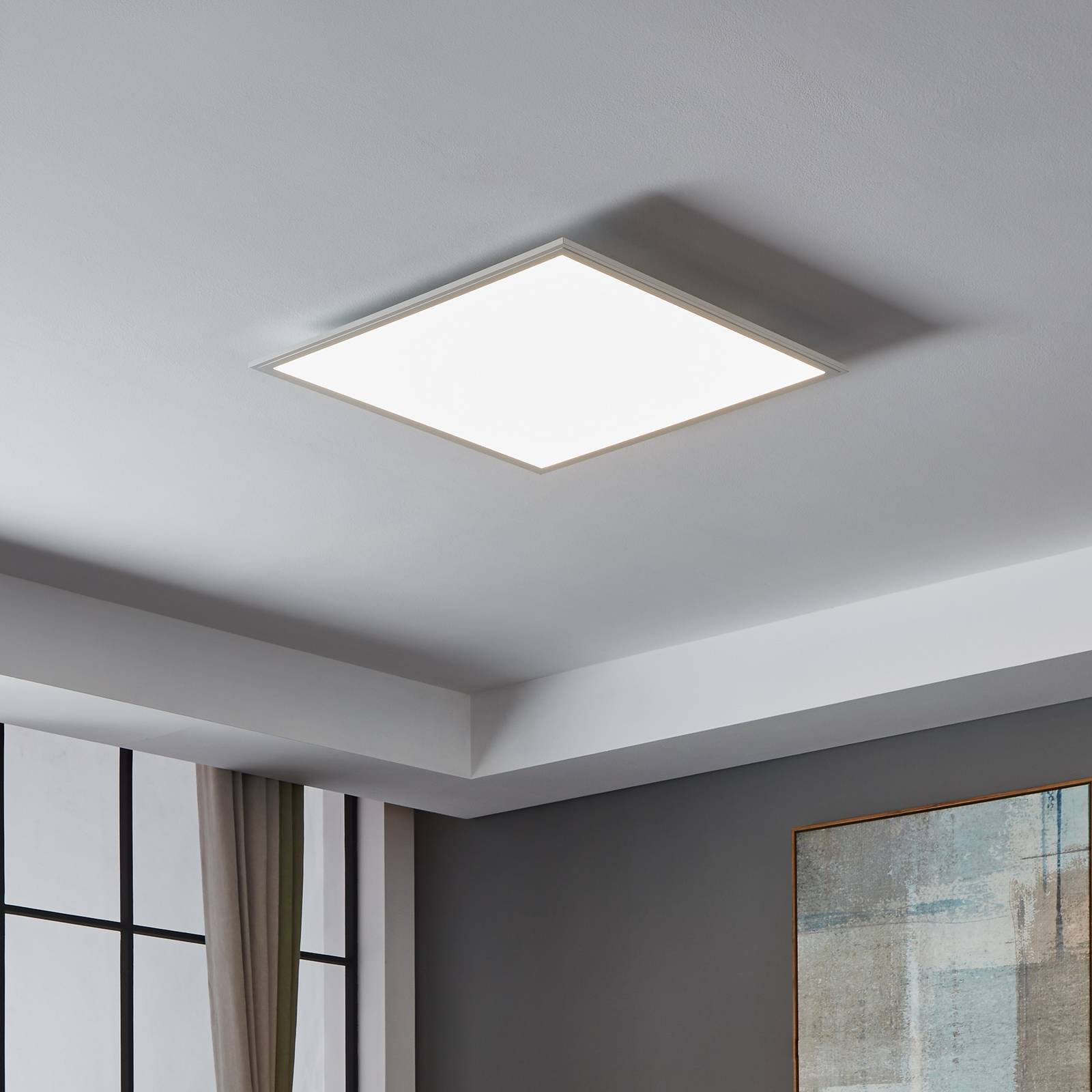 EGLO connect CCT Deckenlampe 59,5x59,5cm weiß günstig online kaufen