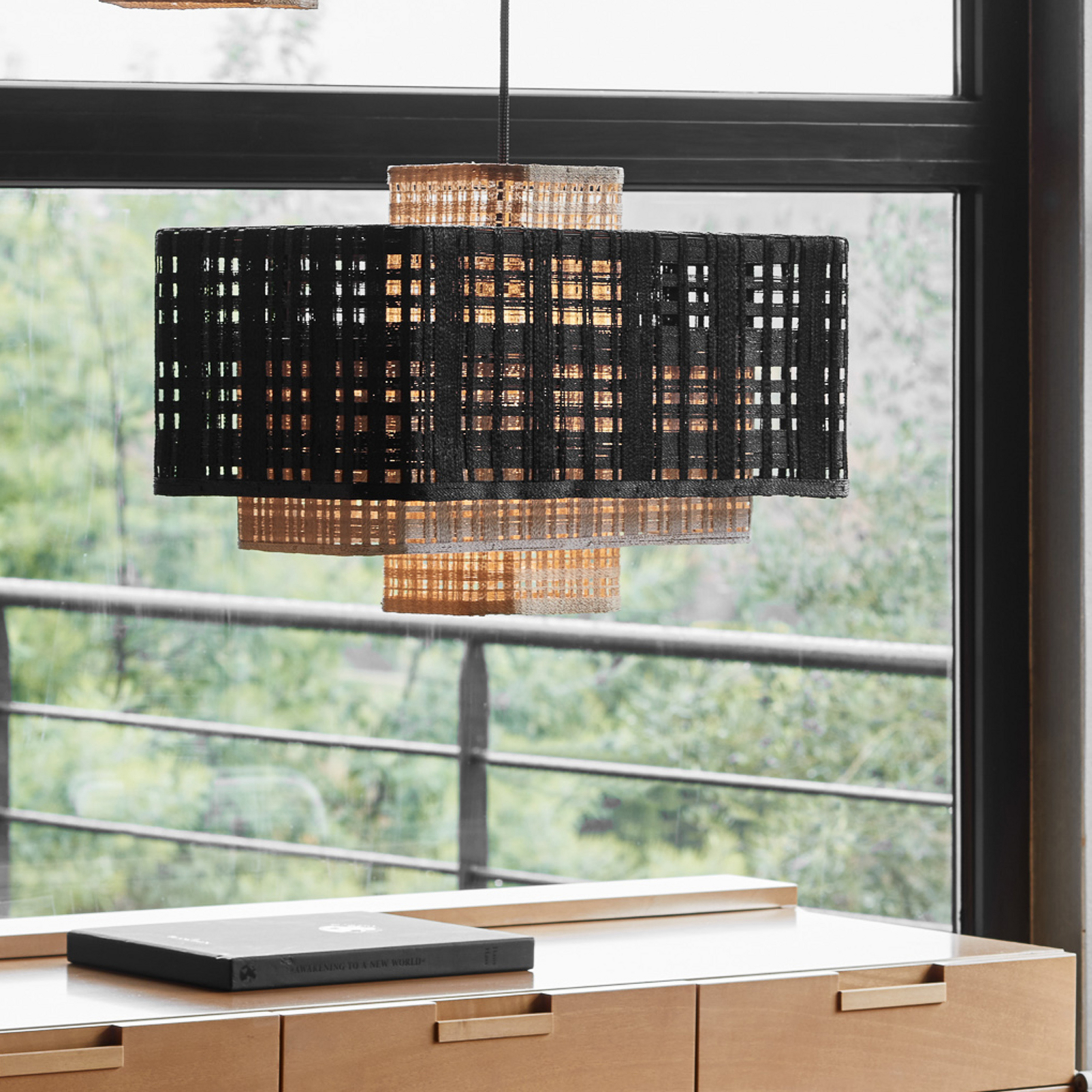 Forestier Matrix a sospensione, beige/bianco/nero
