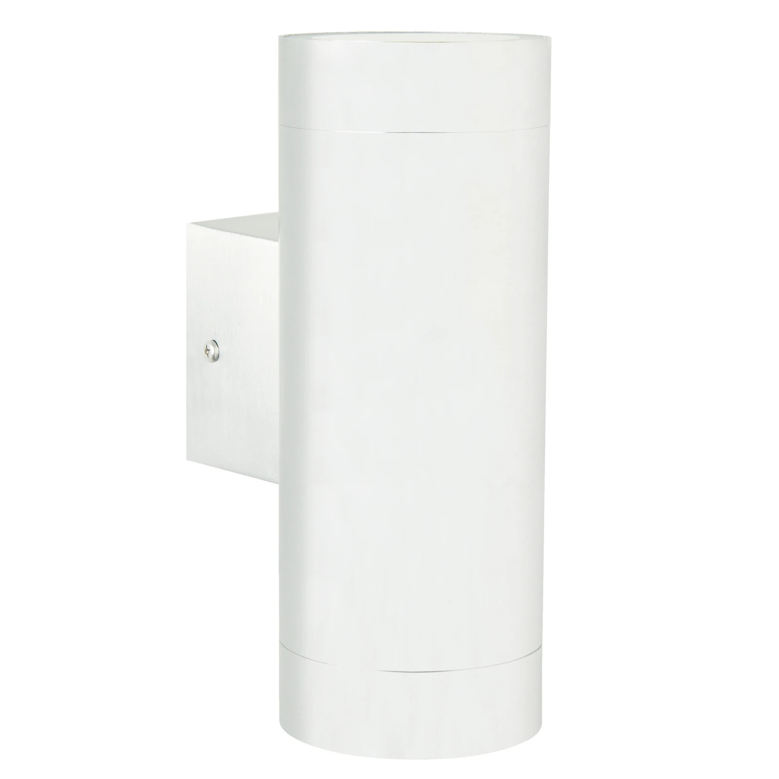 Applique d'extérieur Tin Maxi Double, métal blanc