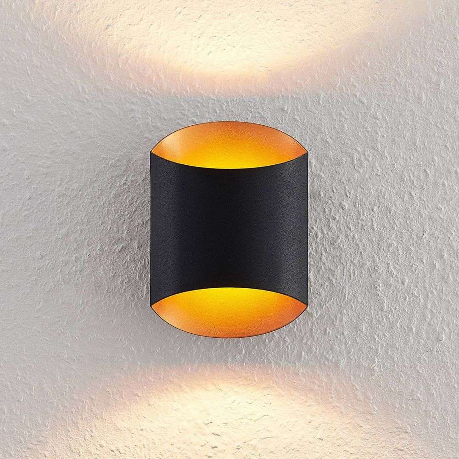 Ayaz LED Aplică de Perete Black/Gold - Arcchio