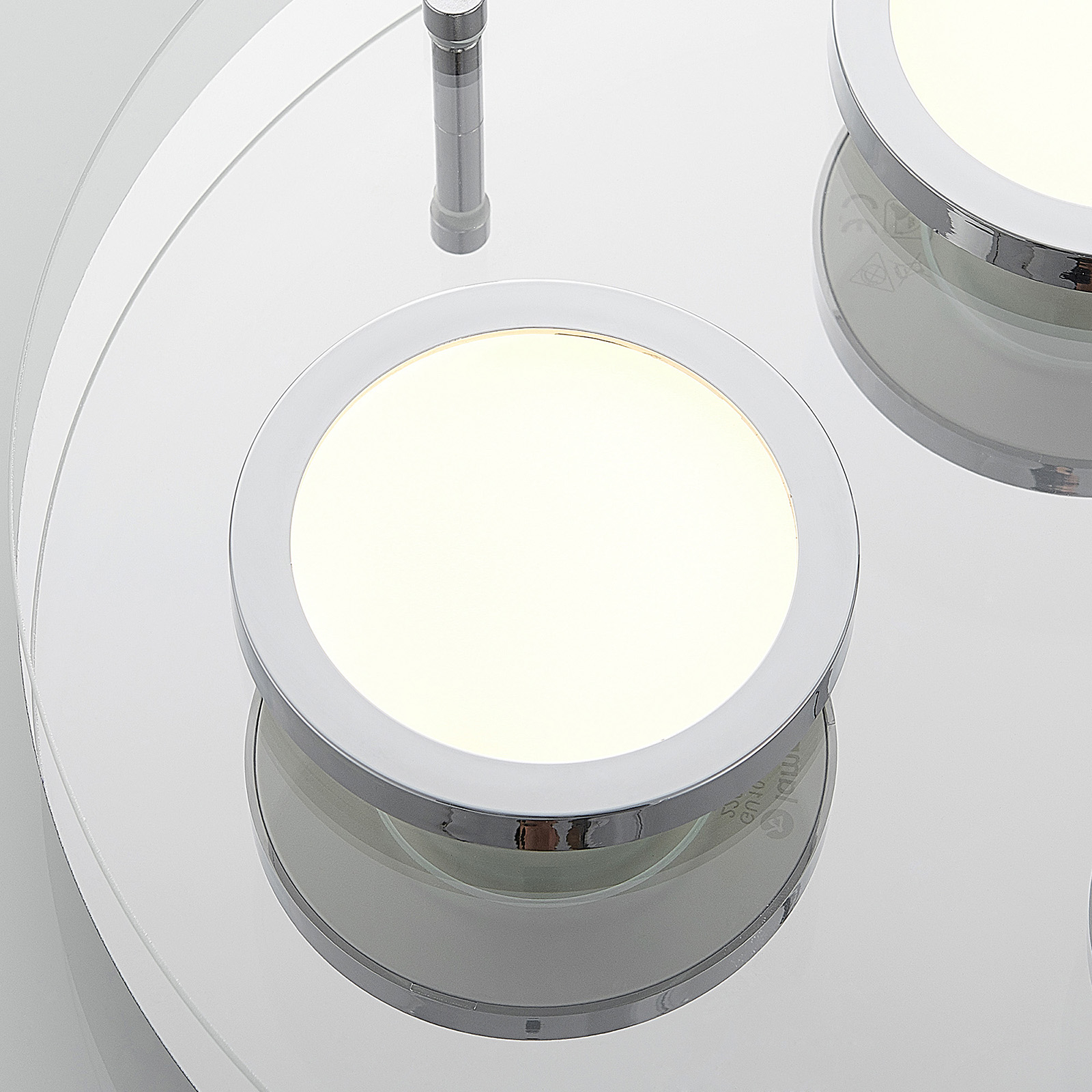 Lindby Gabryl LED ceiling light, three-bulb, round