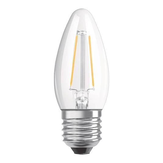OSRAM ampoule flamme LED E27 4,8W bc dimm transp