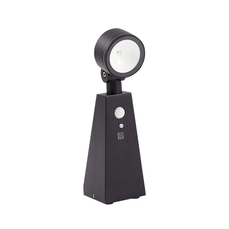 Raide LED Solcellslampa w/Sensor Svart – Lindby