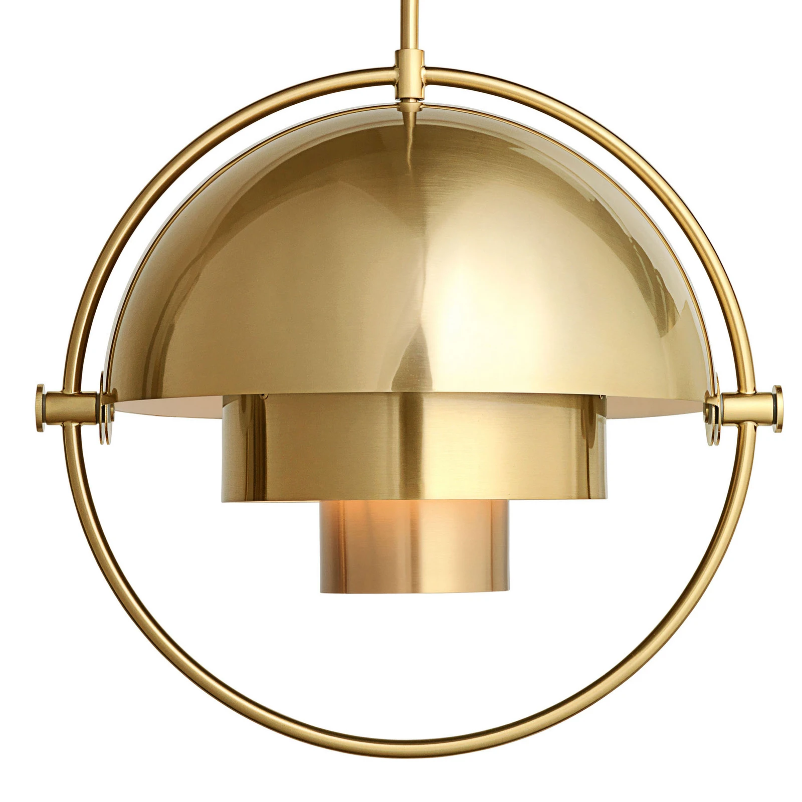 GUBI obesek Multi-Lite, Ø 36 cm, medenina/medenina