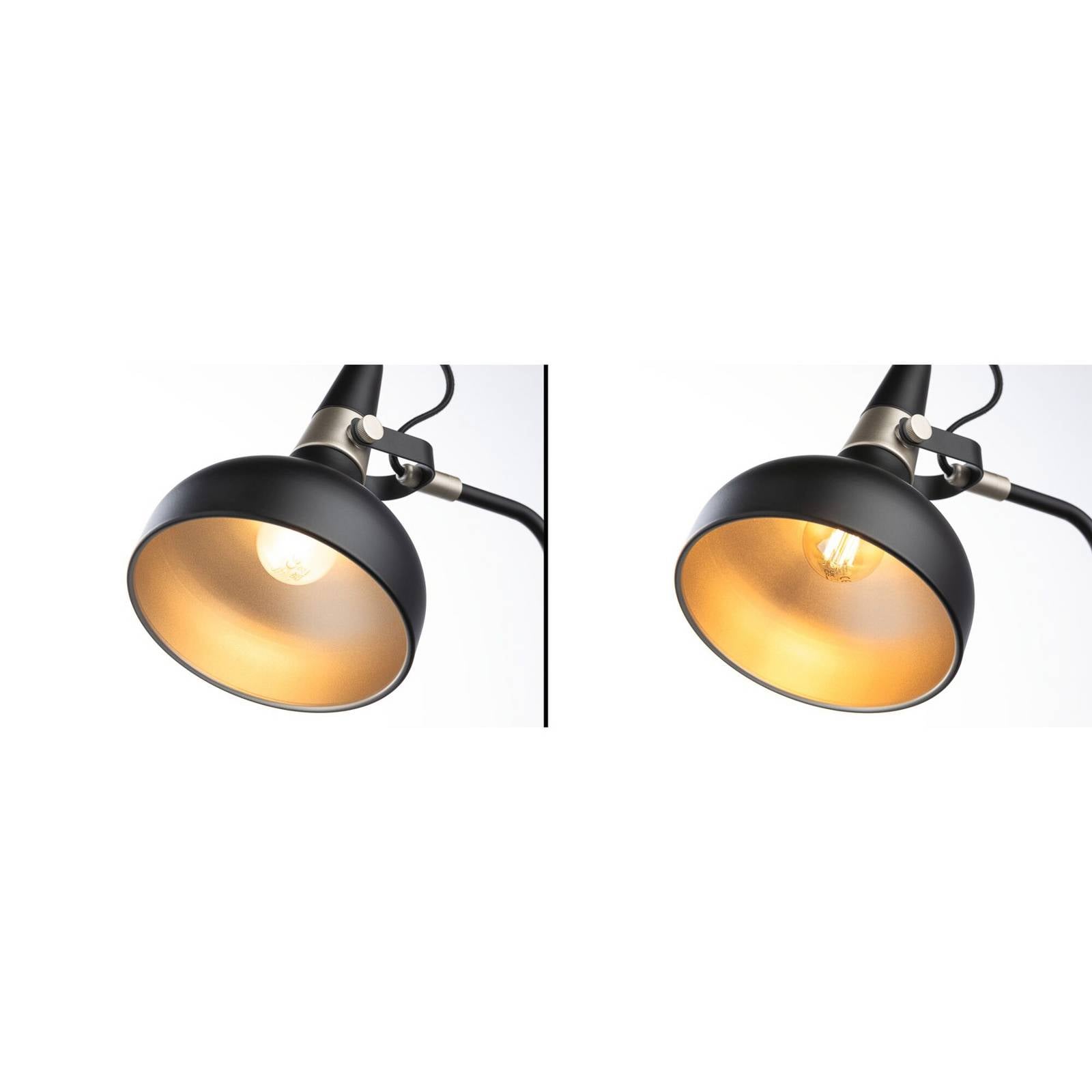 Lampa podłogowa Paulmann Juna STYLE, czarna, wysokość 158 cm, metalowa