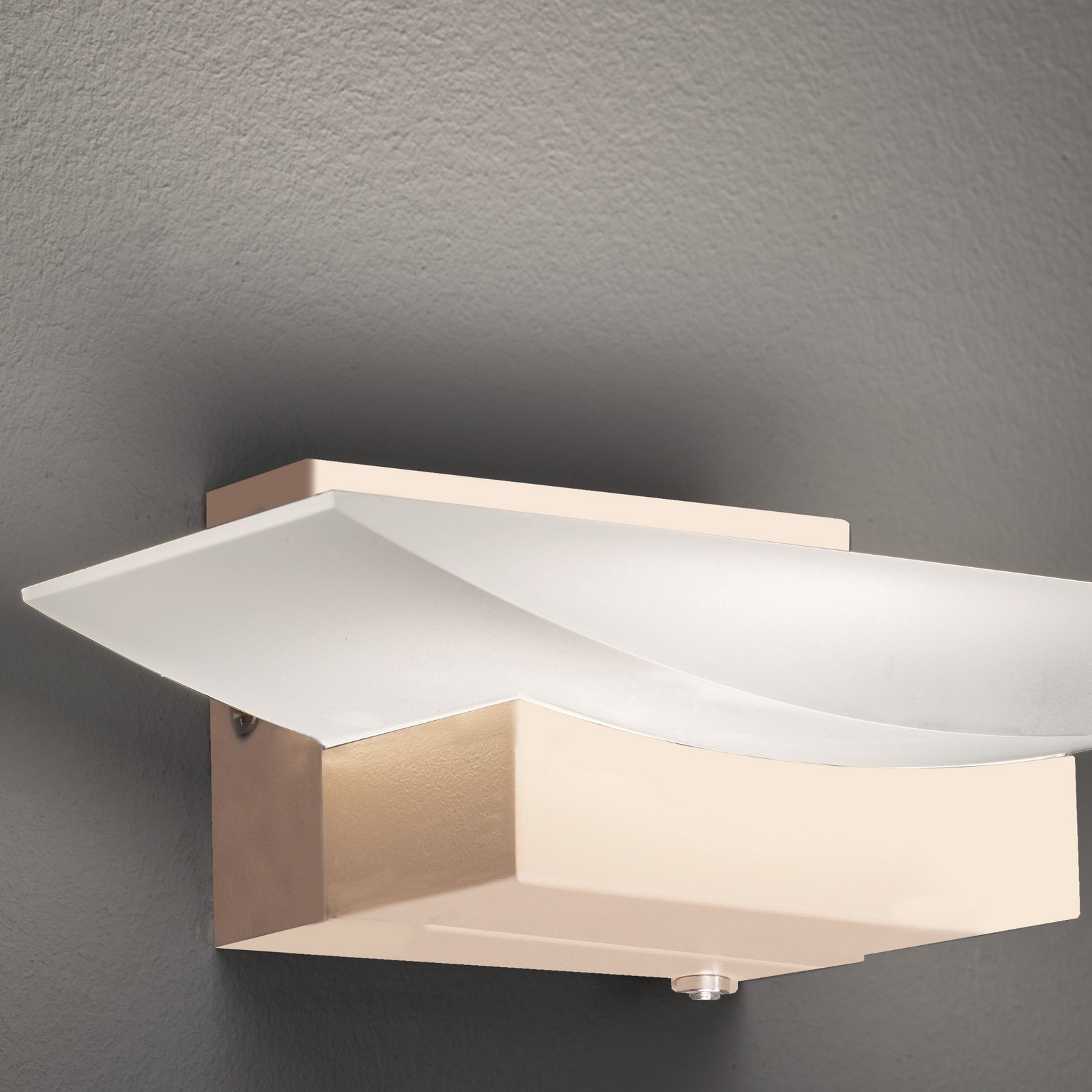 LED-Wandleuchte Bowl TW, CCT Breite 20 cm, sandfarben