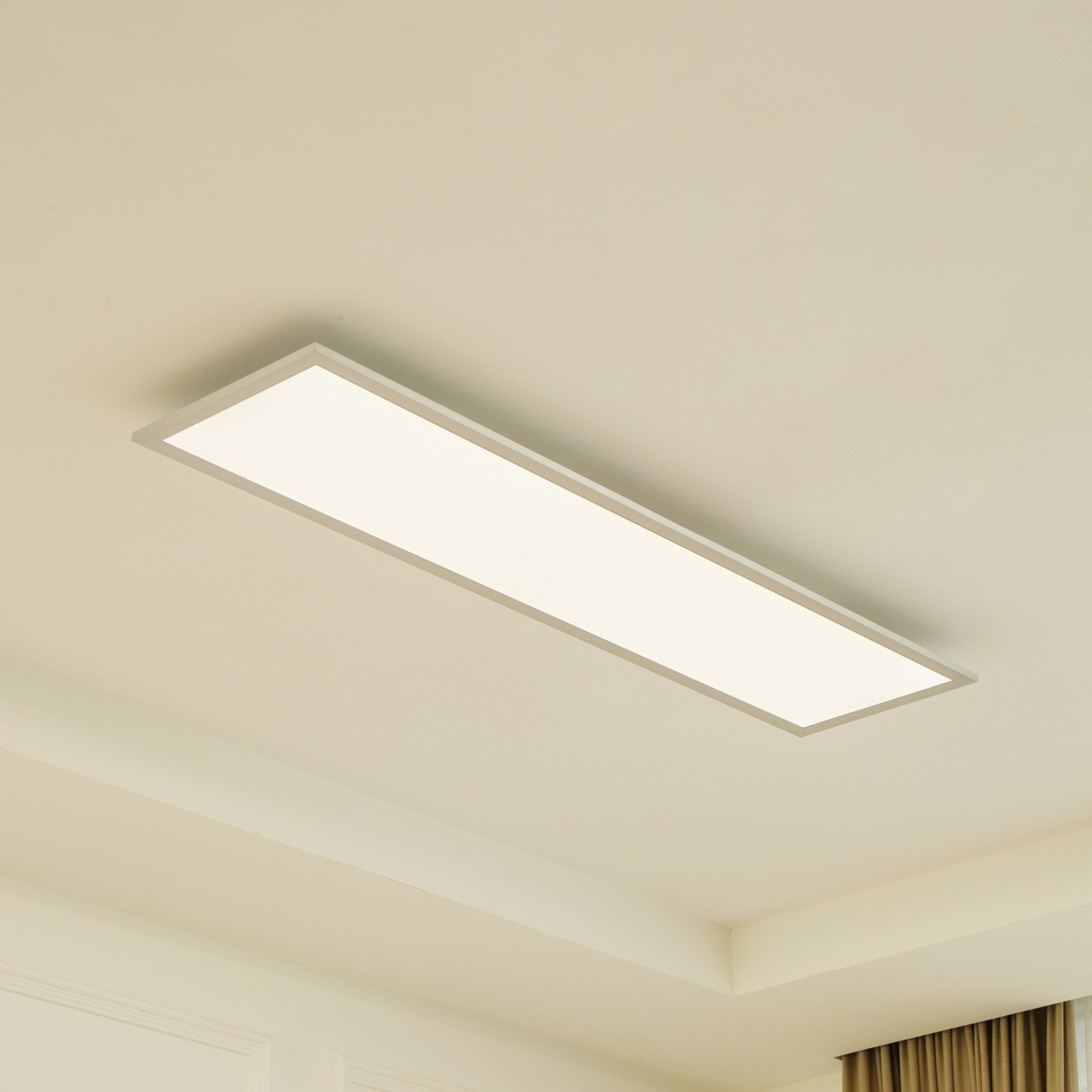 Arcchio Panou LED Lyndra 120 cm argintiu aluminiu dimabil CCT - Camera de zi / sufragerie - modern - argintiu alb