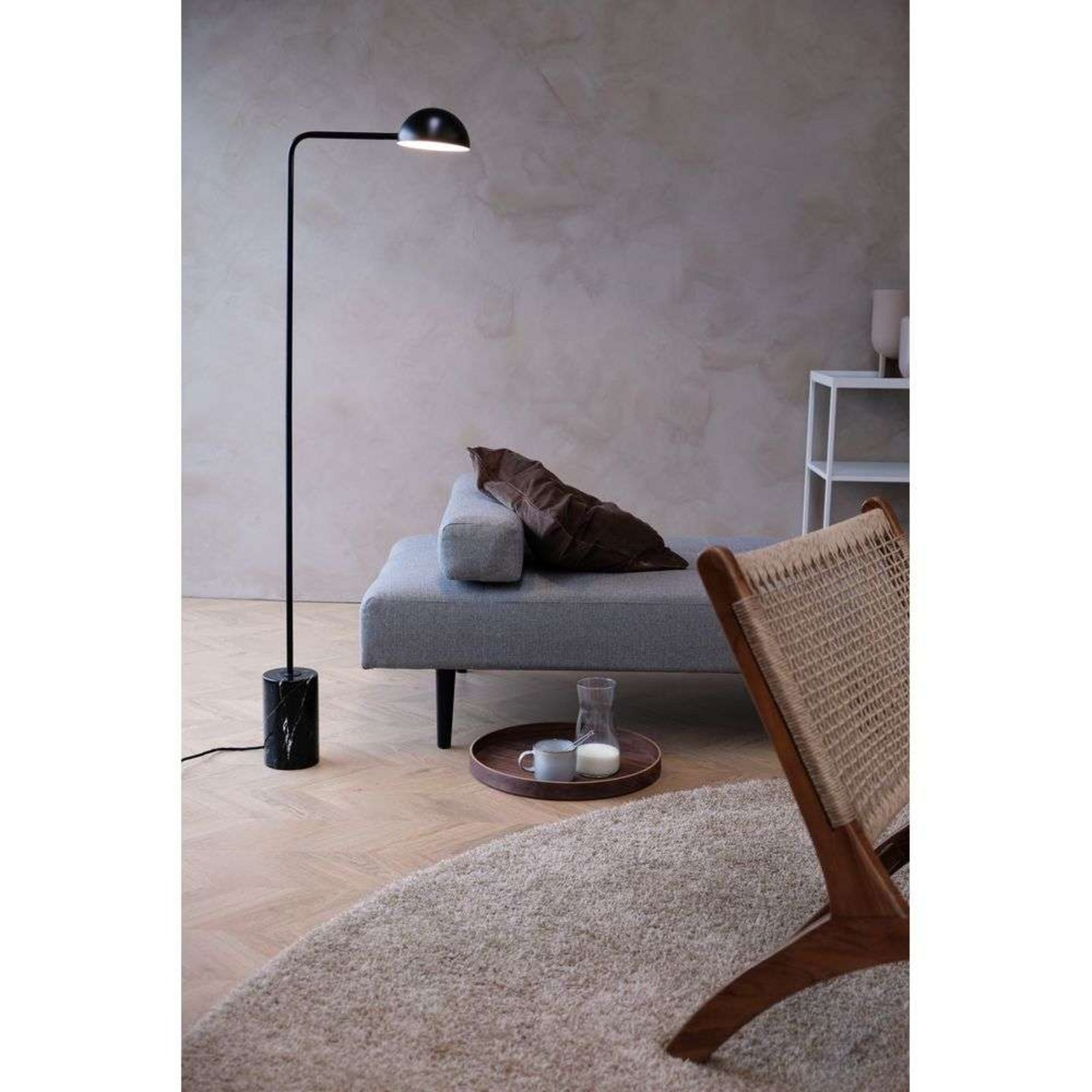 Marble Floor Lamp Black - DybergLarsen