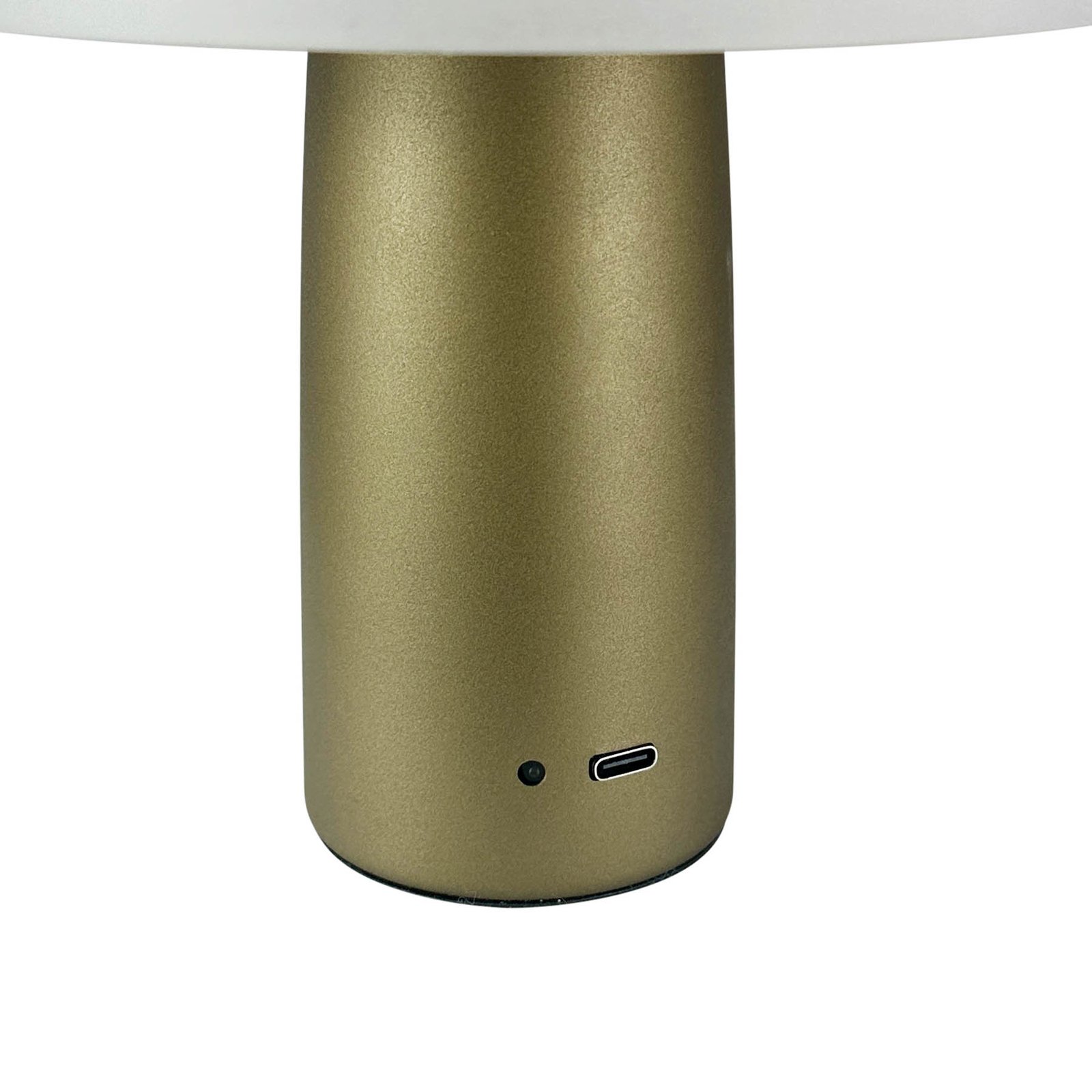 Dyberg Larsen Candeeiro de mesa LED recarregável Porter, verde, altura 16