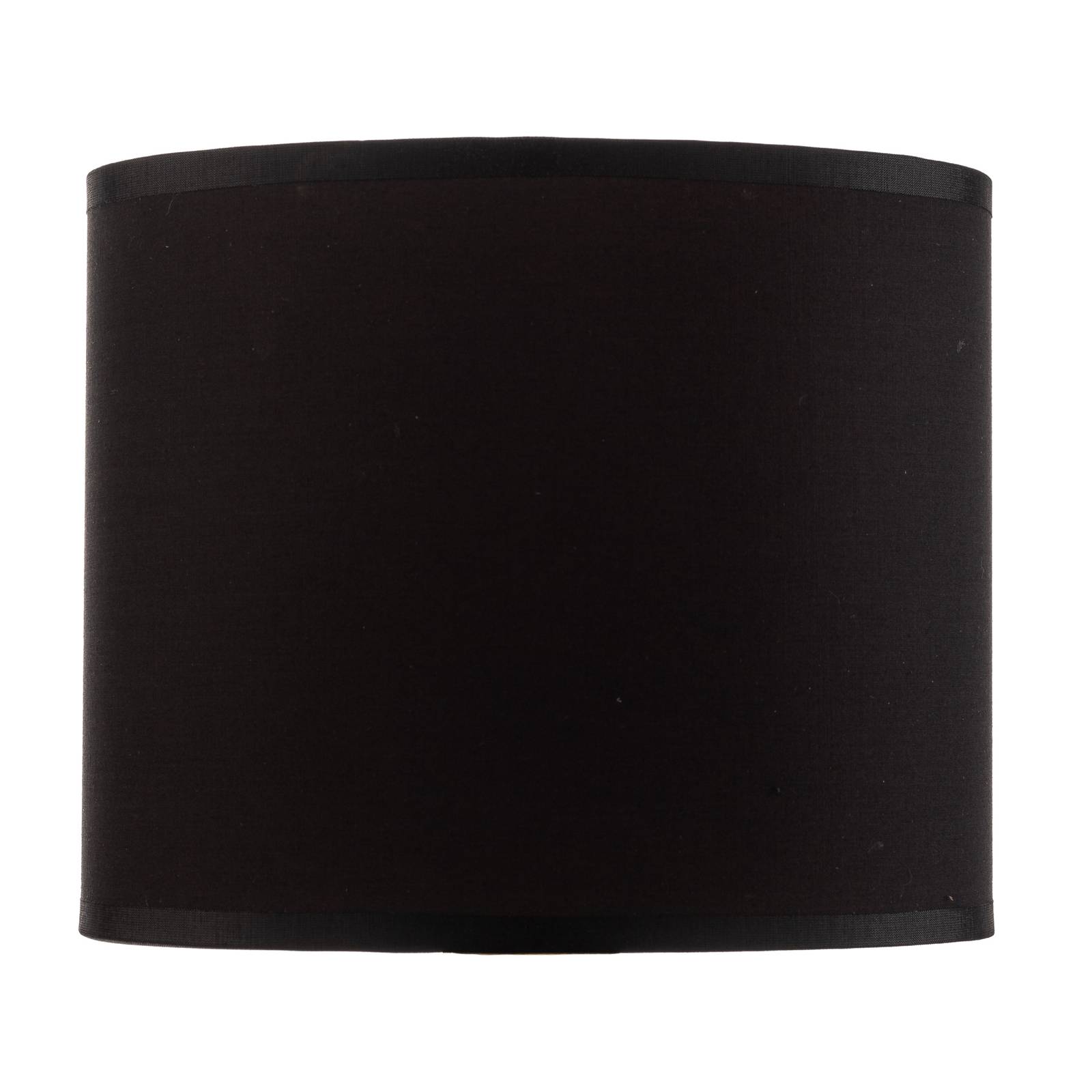 luminex abat-jour soho, noir/or, textile, ø 18 cm