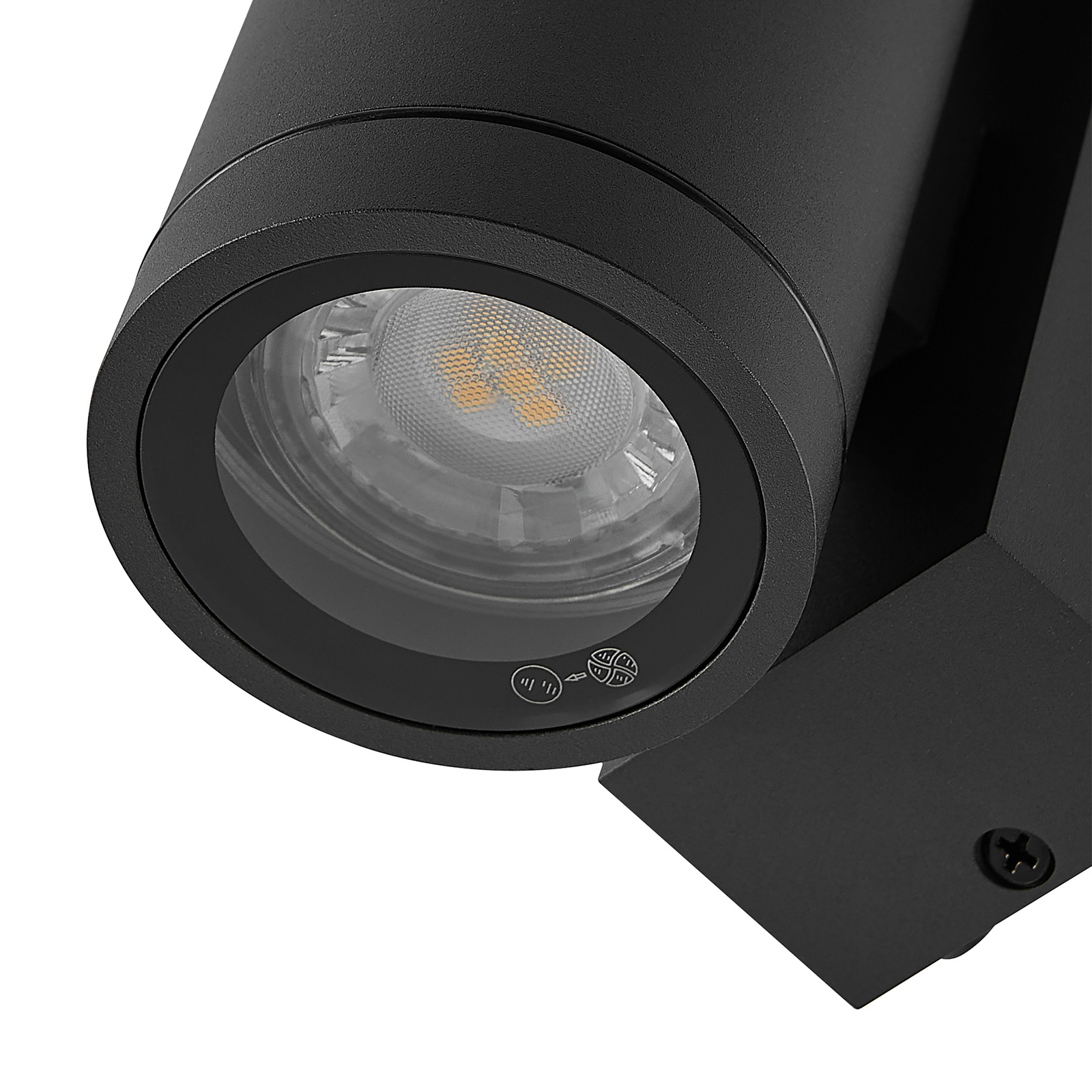 Außenwandlampe ShoreLine Pro Round, dunkelgrau, GU10