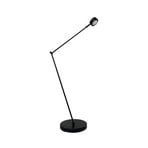 Lindby Stehlampe Jyla, schwarz, Linse, 4200K,  GX53, Eisen