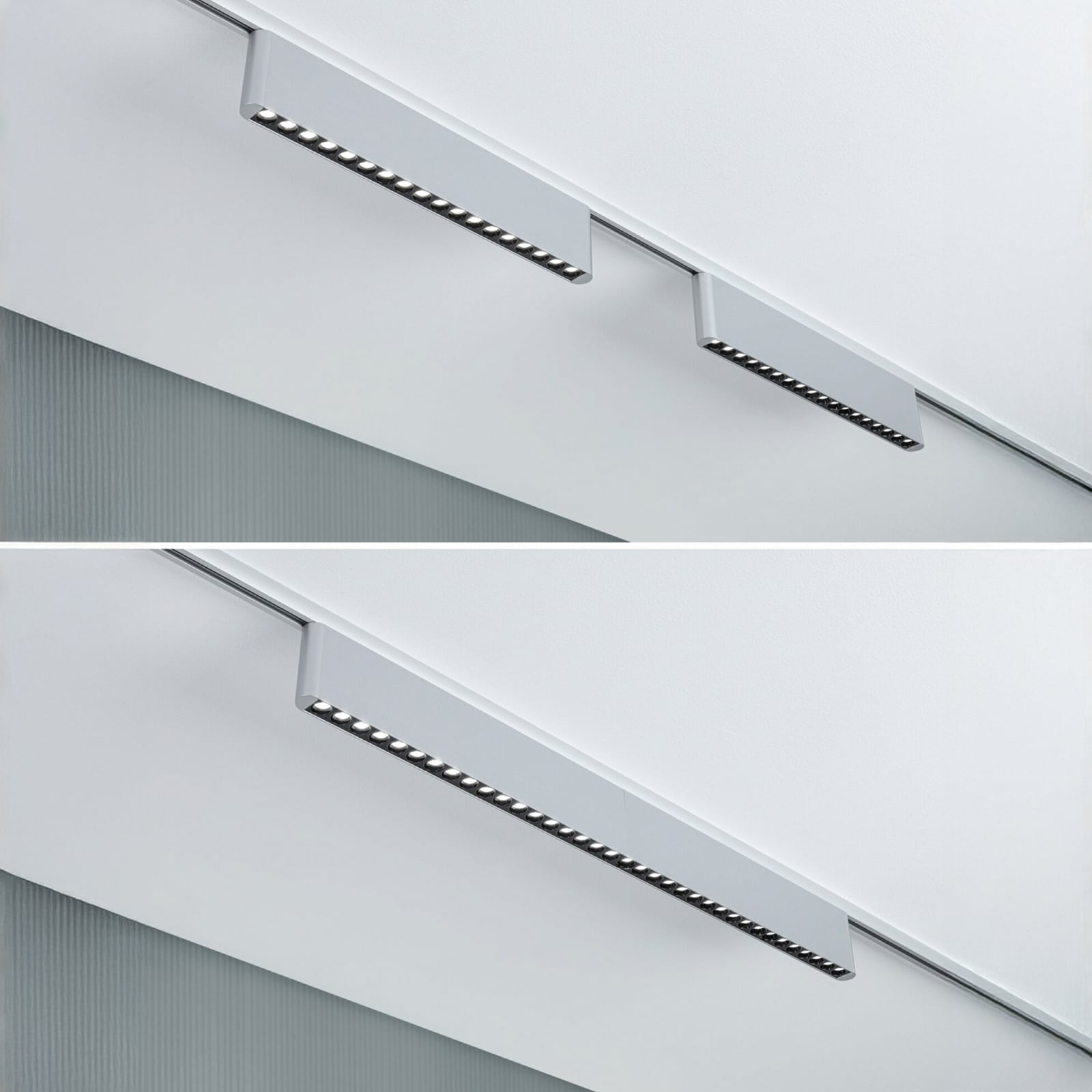 Paulmann URail LED-železniška svetilka Zelos, krom, 4.000 K, 37 cm