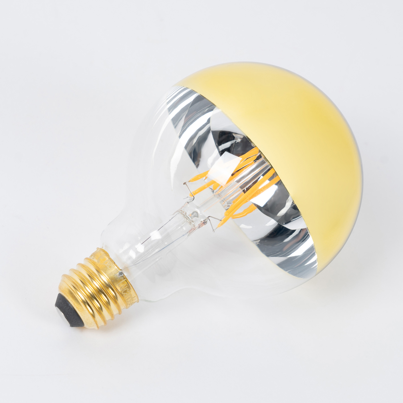 E27 3,8W LED-toppförspeglad lampa G95 guld 5
