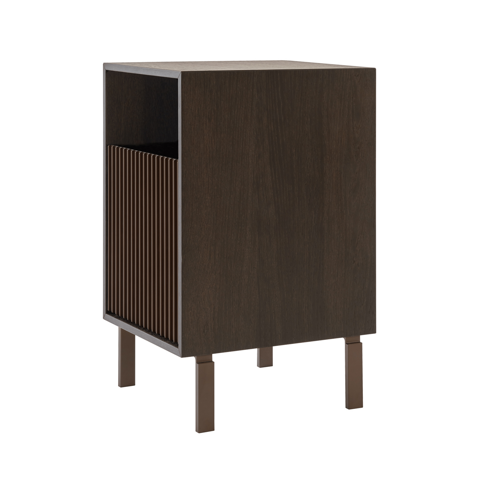 Table d'appoint Vipp672, bois foncé, hauteur 60 cm, chêne - Vipp
