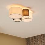 Lindby Lettie textile ceiling light, 4-bulb