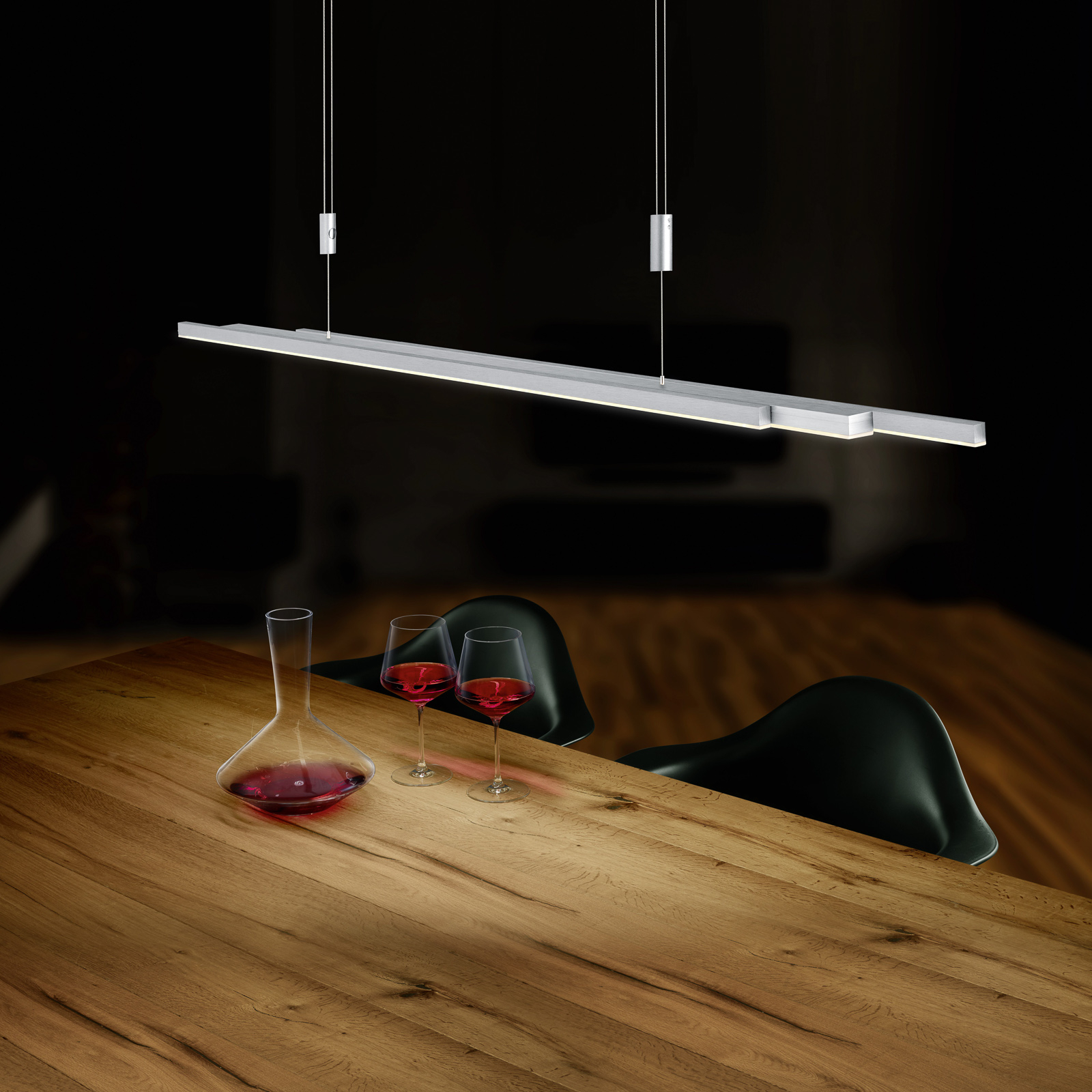 BANKAMP L-lightLINE LED pendant light ZigBee Down