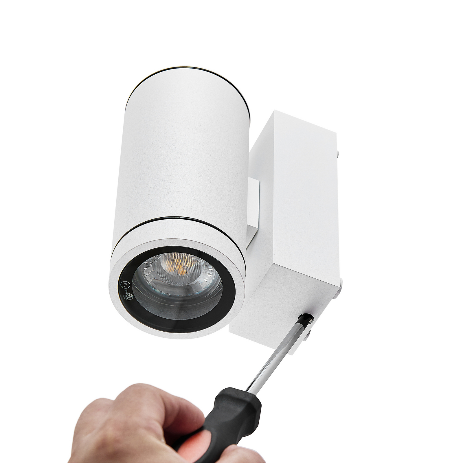 Außenwandlampe ShoreLine Pro Round, weiß, GU10