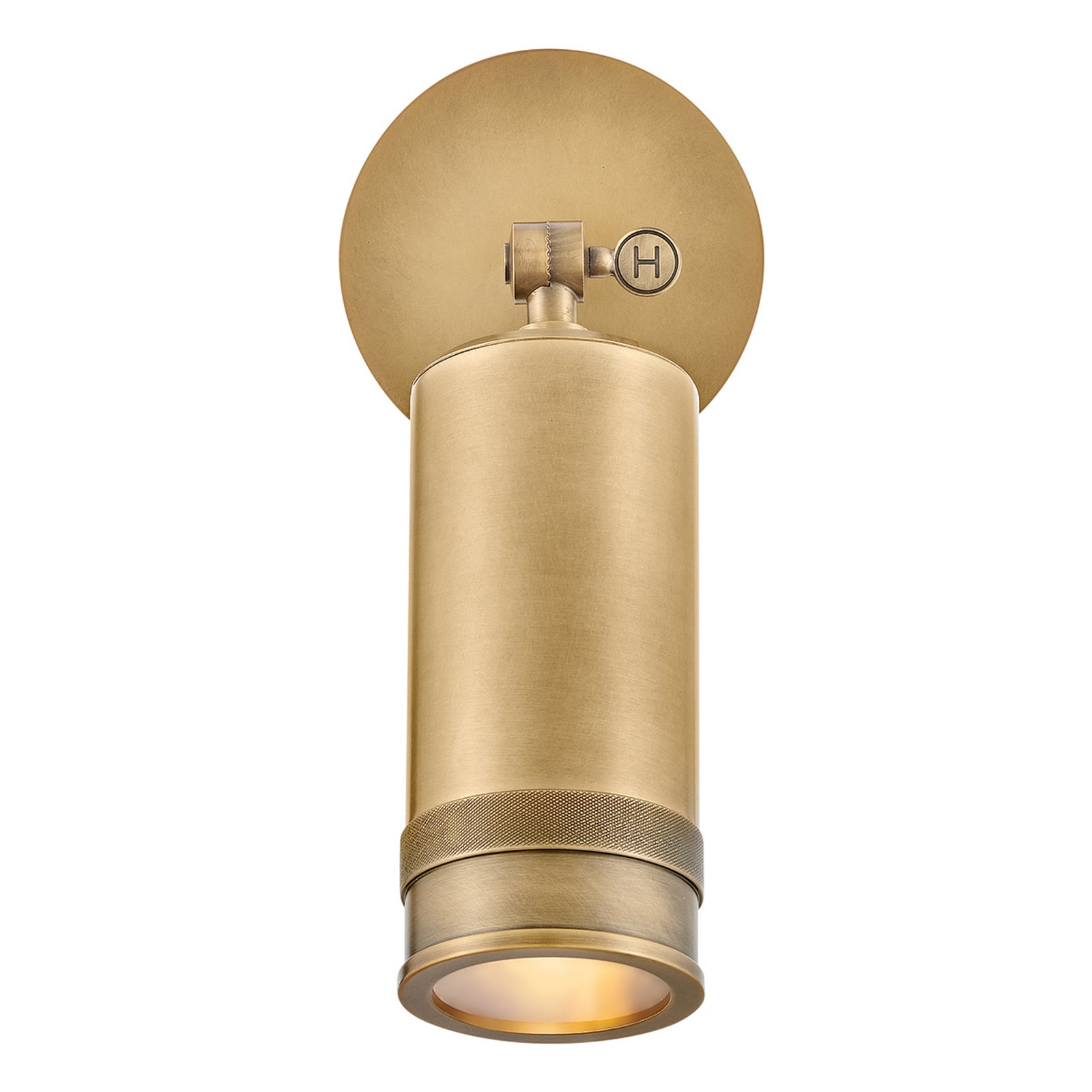 Candeeiro de parede exterior Pratt em latão envelhecido, 14 cm, IP44, GU10-LED Candeeiro de parede exterior Pratt em latão envelhecido, 14 cm, IP44, GU10-LED