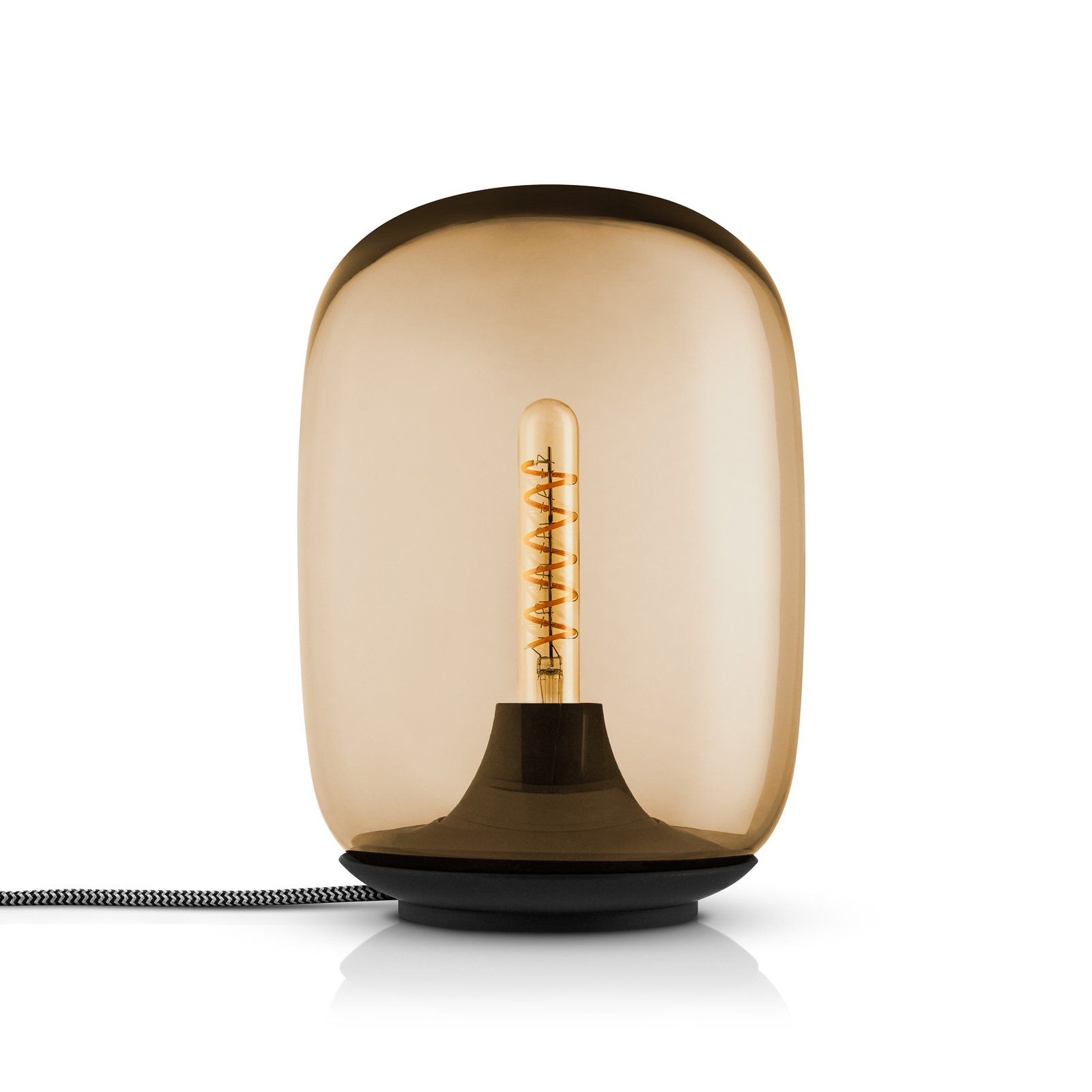 Eva Solo LED tafellamp Acorn, amber, glas, dimbaar