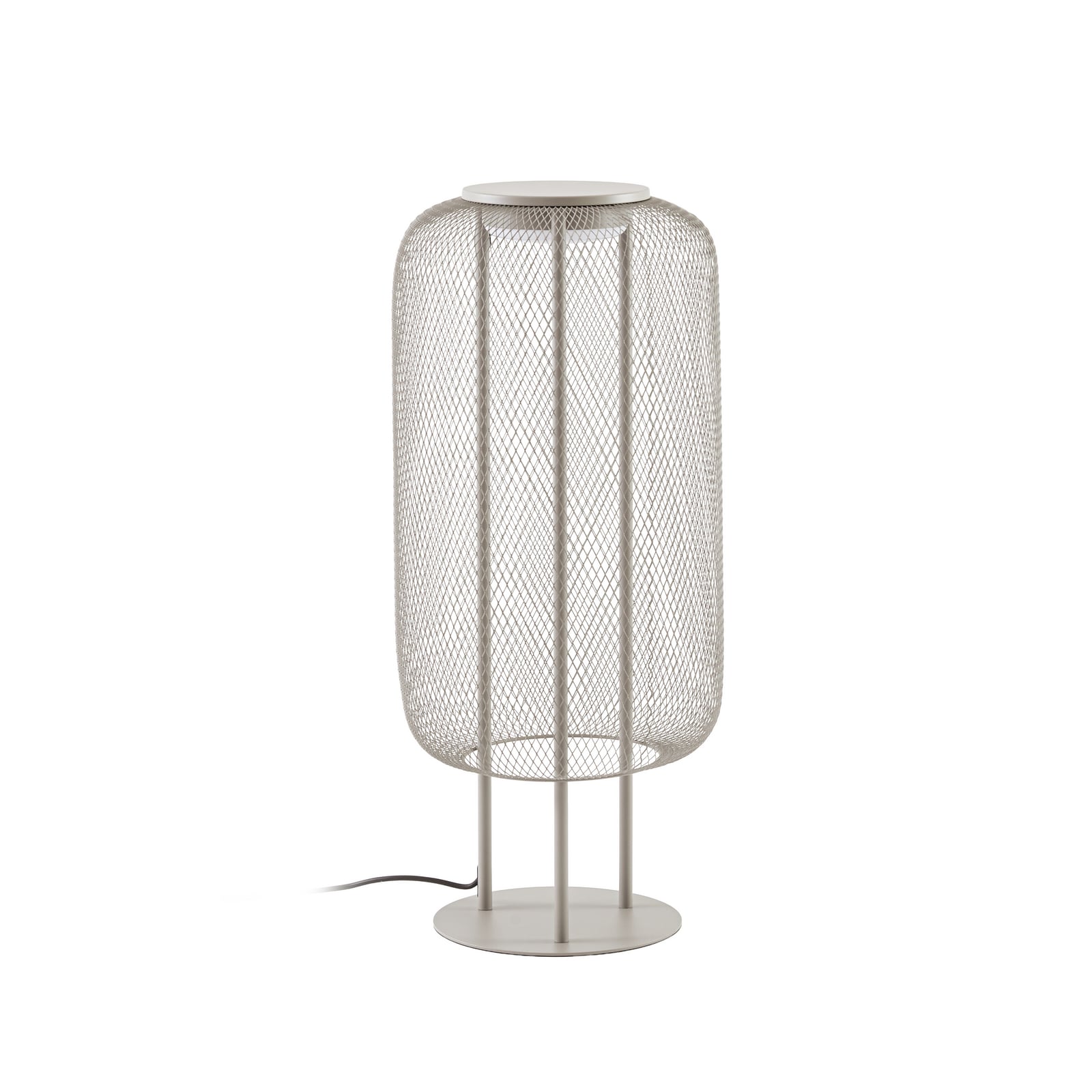 LED podna lampa Korvyn, kamenosivi, visina 80 cm, IP44 - Lucande