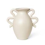 ferm LIVING Verso Vaso da tavolo, beige, altezza 27 cm, ceramica