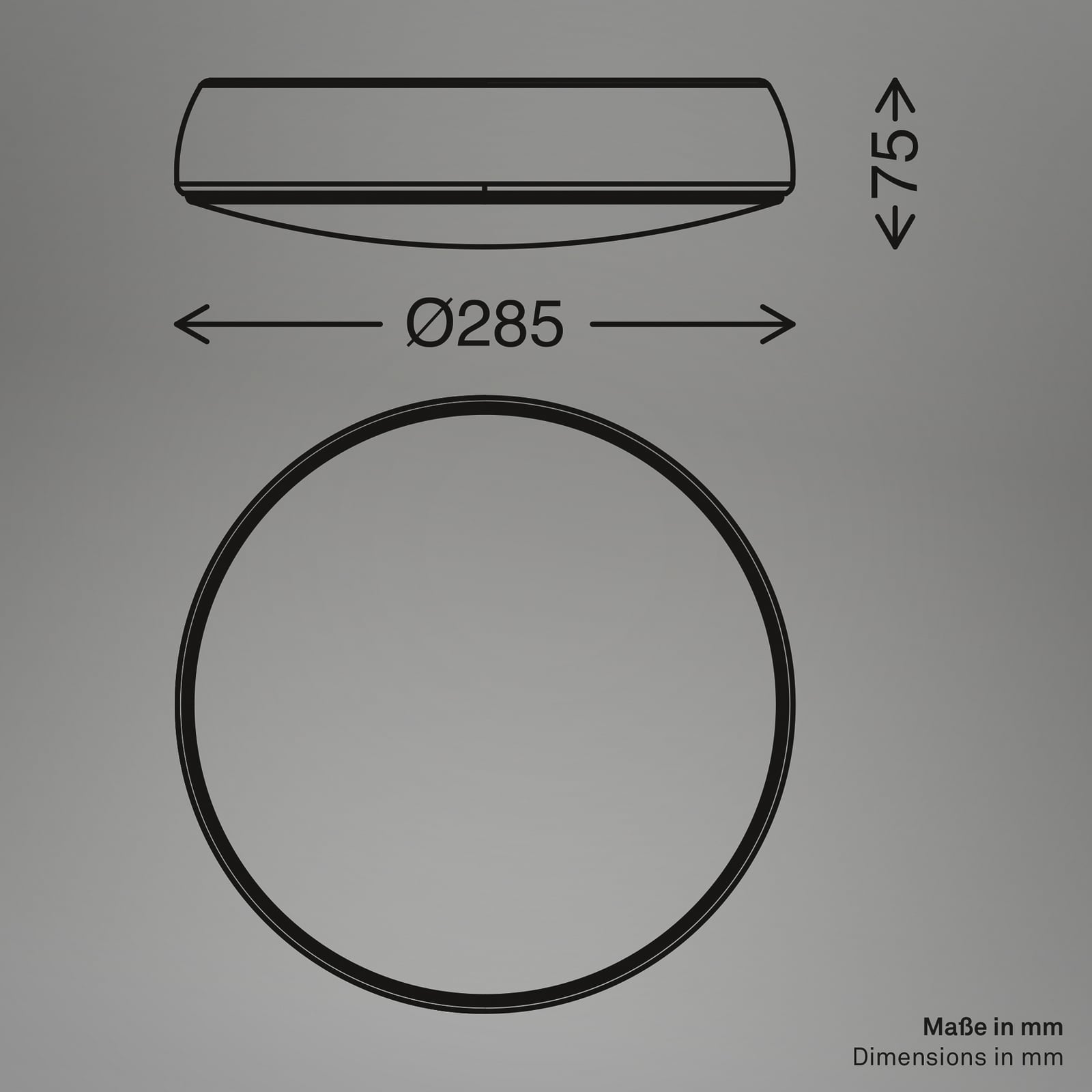 LED-taklampa Nikan, matt vit, Ø 28,5 cm, 3 000 K