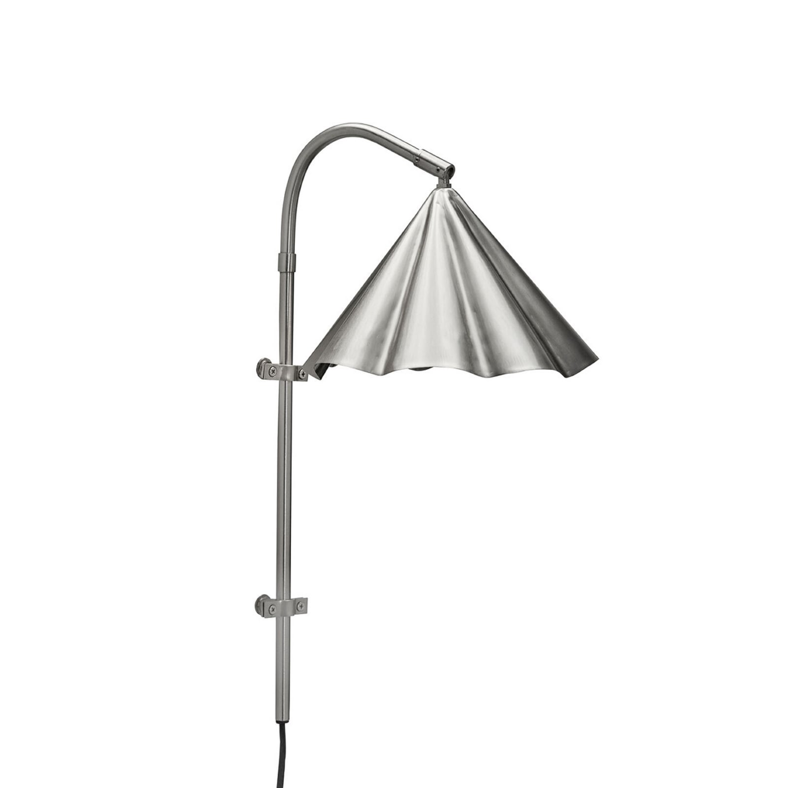 Nástenné svetlo Flola, výška 51 cm, strieborná, s konektorom – House Doctor