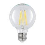 LED bulb E27 8W G80 2,700K filament dimmable clear