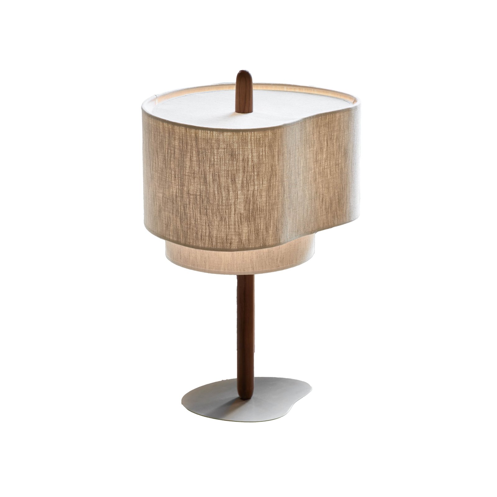 Pebble Textil-Tischlampe, creme - MARKET SET