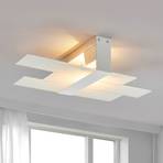 Modern ceiling light Triad, 48 cm, white