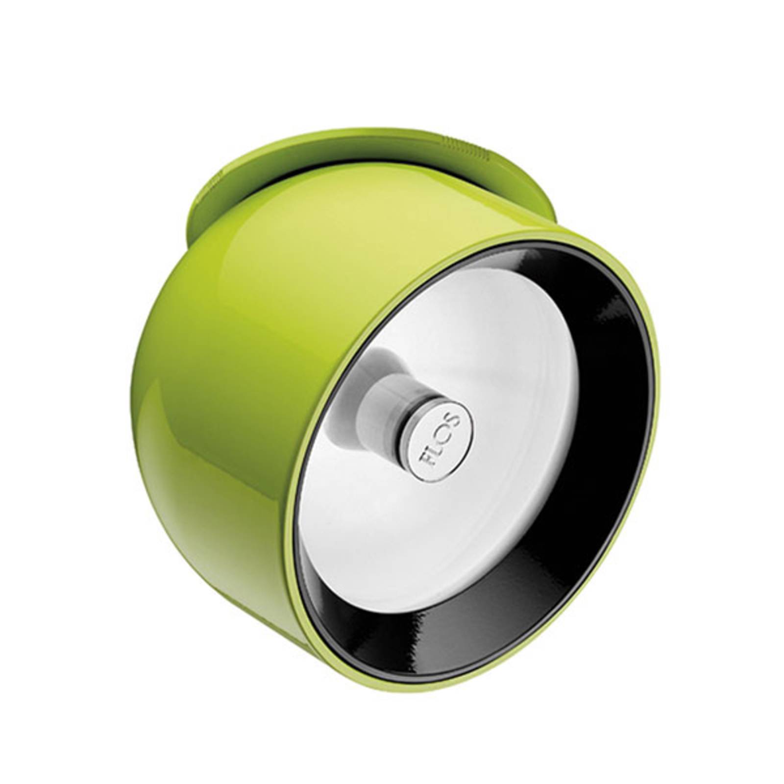 Flos ARCHITECTURAL FLOS Wan Spot downlight GY6.35 green, for Living / Dining Room, Aluminium, glass, GY6.35, 50 W, energy efficiency: A++, H: 8.1 cm
