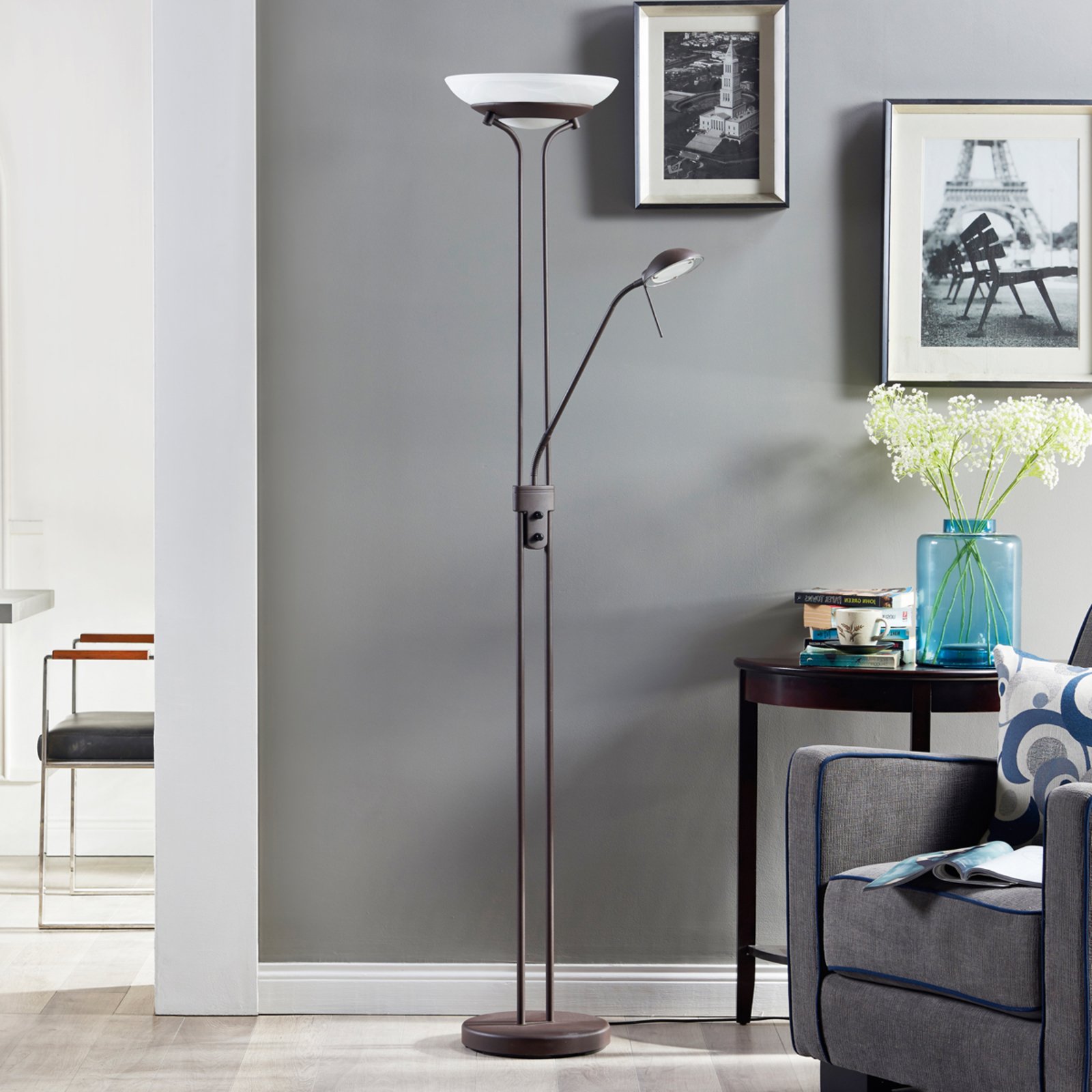 Yveta Stojaca Lampa Rust/White - Lindby