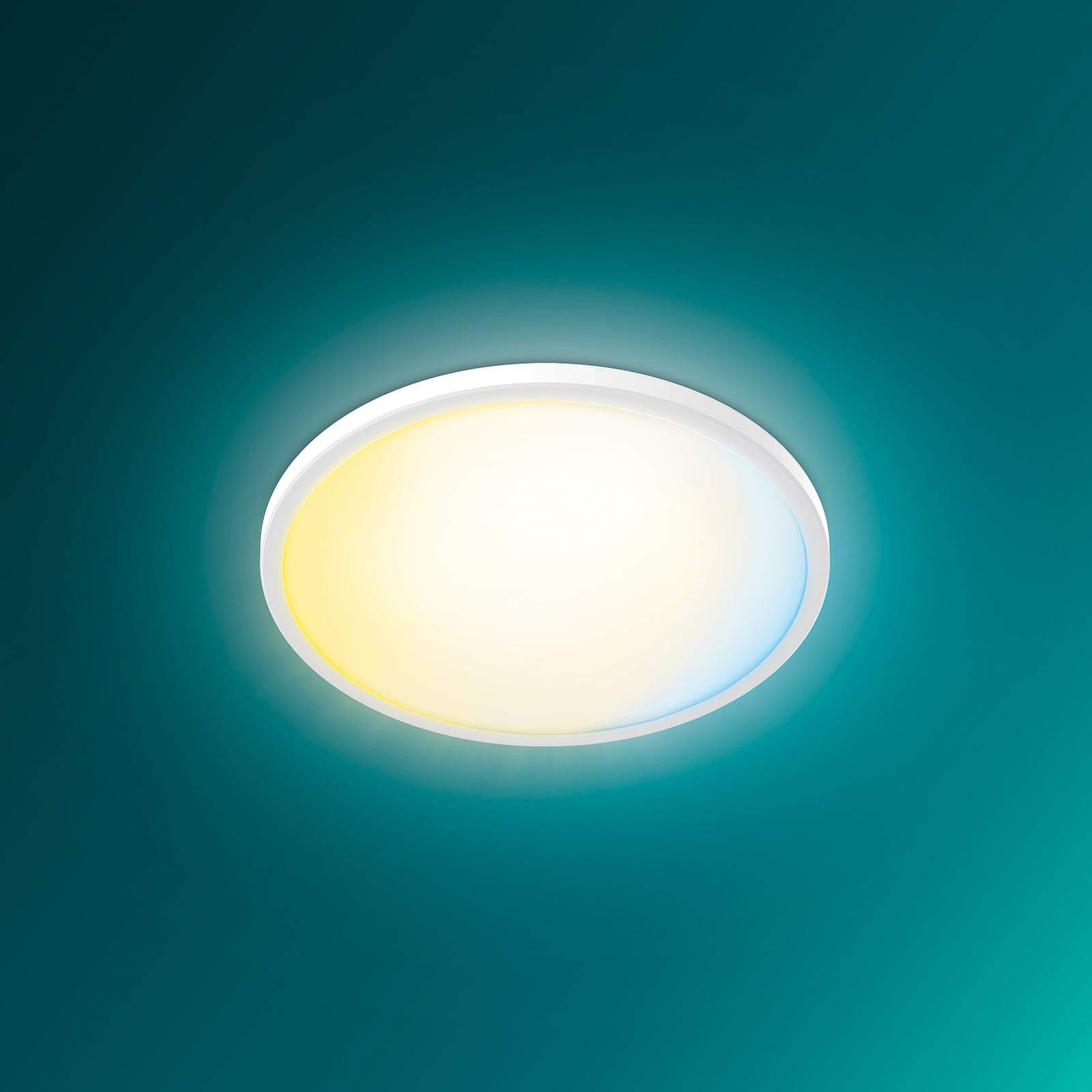 Plafón LED Superslim de Philips, blanco, CCT, atenuable