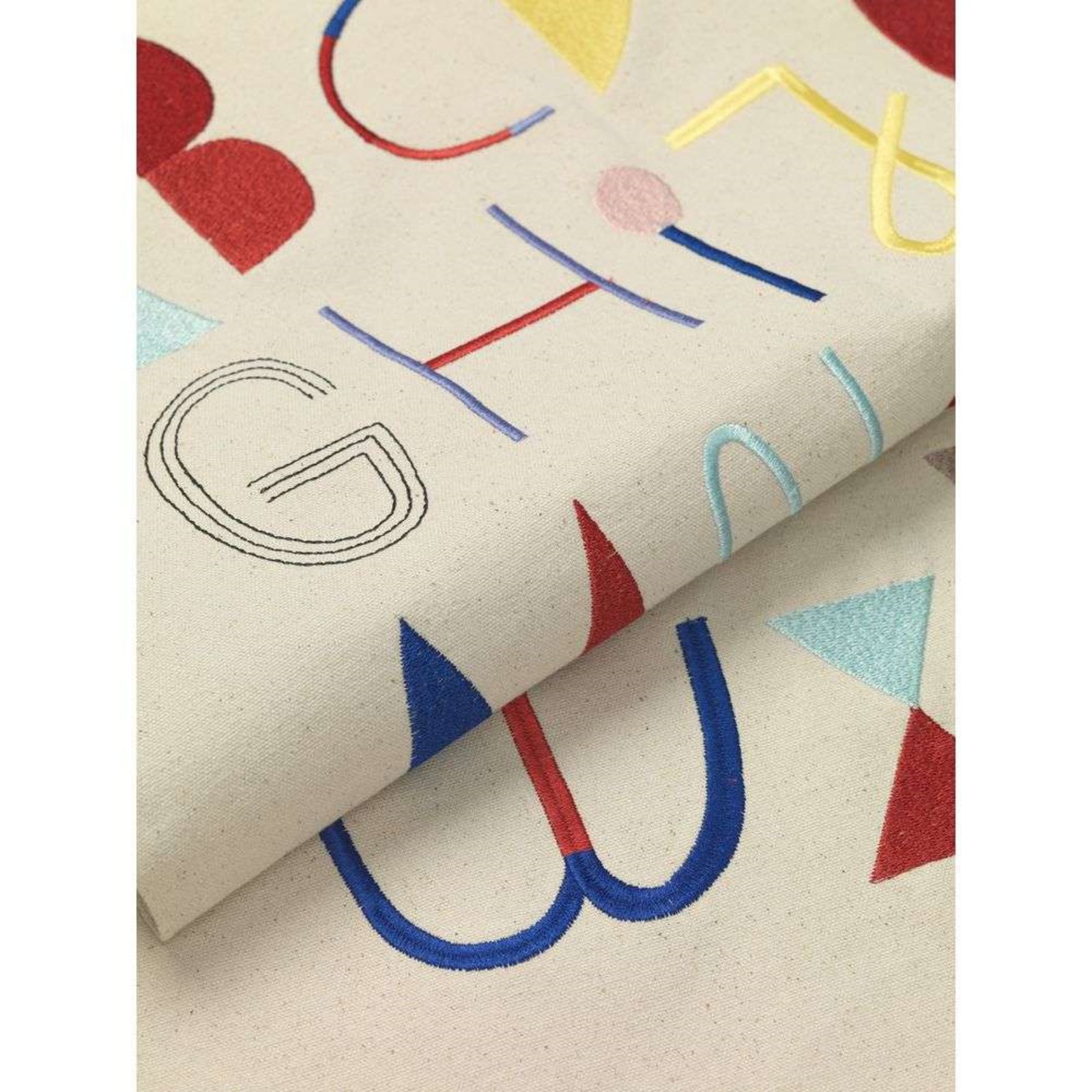Alphabet Fabric Poster Off-White - Ferm Living