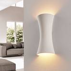 White plaster wall light Edon