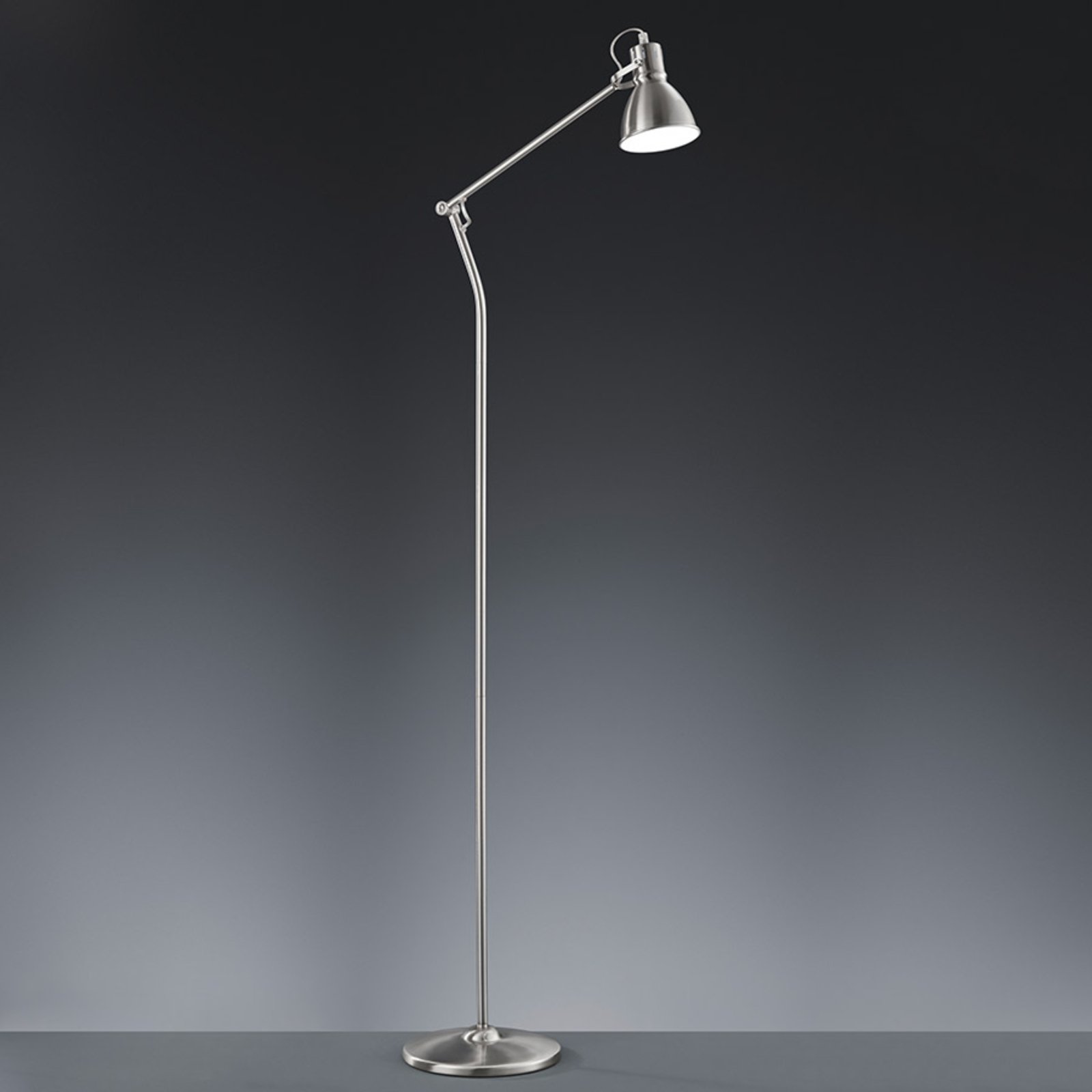 Trio Lighting Keali floor lamp, matt nickel, for Living / Dining Room, metal, E14, 18 W, energy efficiency: A++, H: 140 cm