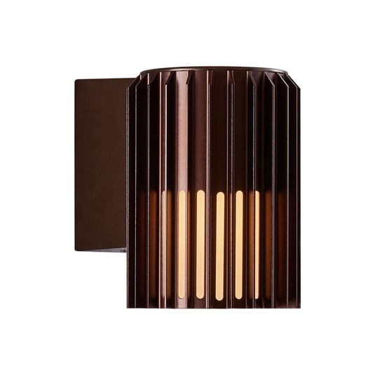 Aludra utomhusvägglampa Seaside Brown Metallic - Nordlux