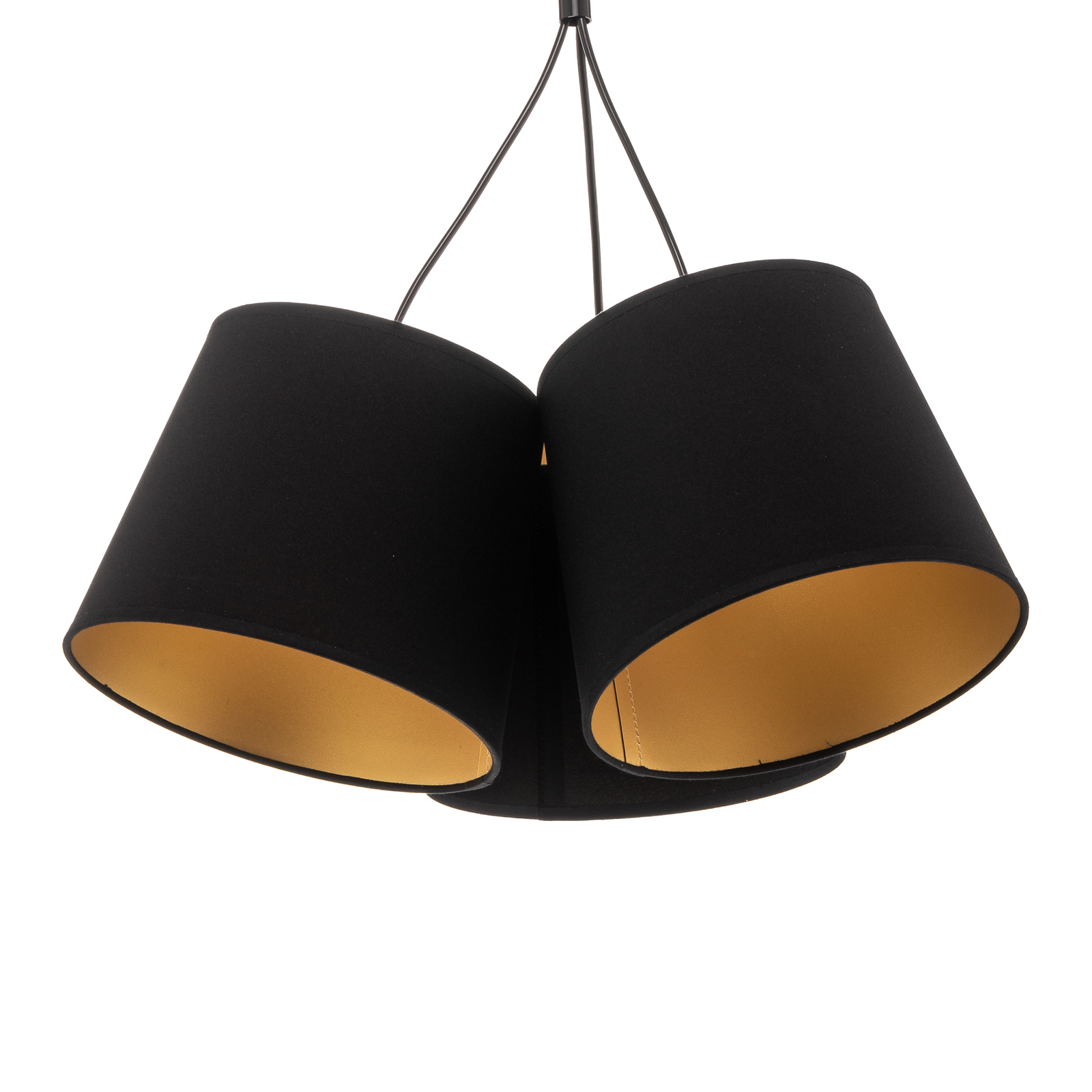 Twiggy hanging light, 3-bulb, black