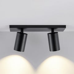 CAN TILT mennyezeti spotlámpa, fekete, 31 x 9 cm, 2 izzós, fém GU10