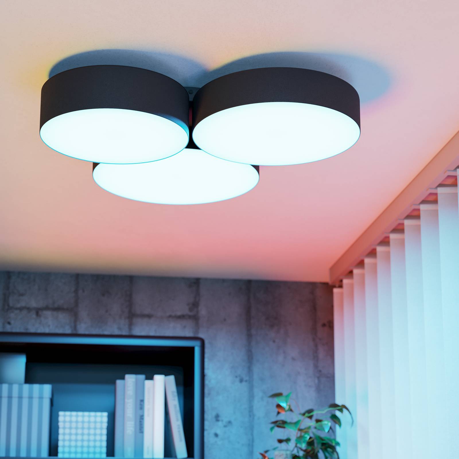 EGLO connect Smart - lampa sufitowa LED Barbano-Z, czarna