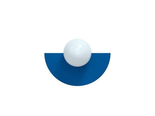 Candy Big Circle 180 S Wall Light, Blue - Swedish Ninja