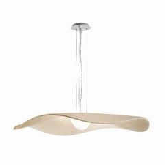 Bover LED ripplamp Mediterránia, valge/kreemjas, Ø 105 cm